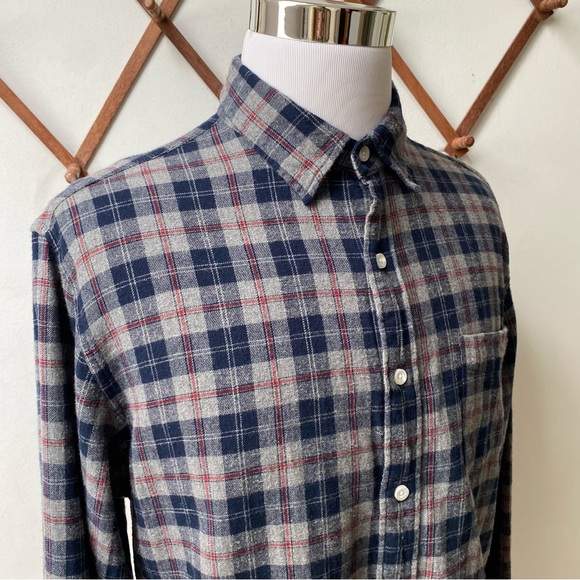 J Crew Flannel Plaid Slim Fit Button Up Shirt - Picture 4 of 14